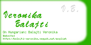 veronika balajti business card